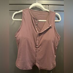 Gymshark Dusty Rose Tank Top with built in bra